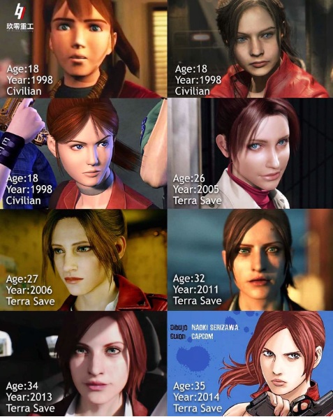 Файл:Claire Redfield evolution.jpg