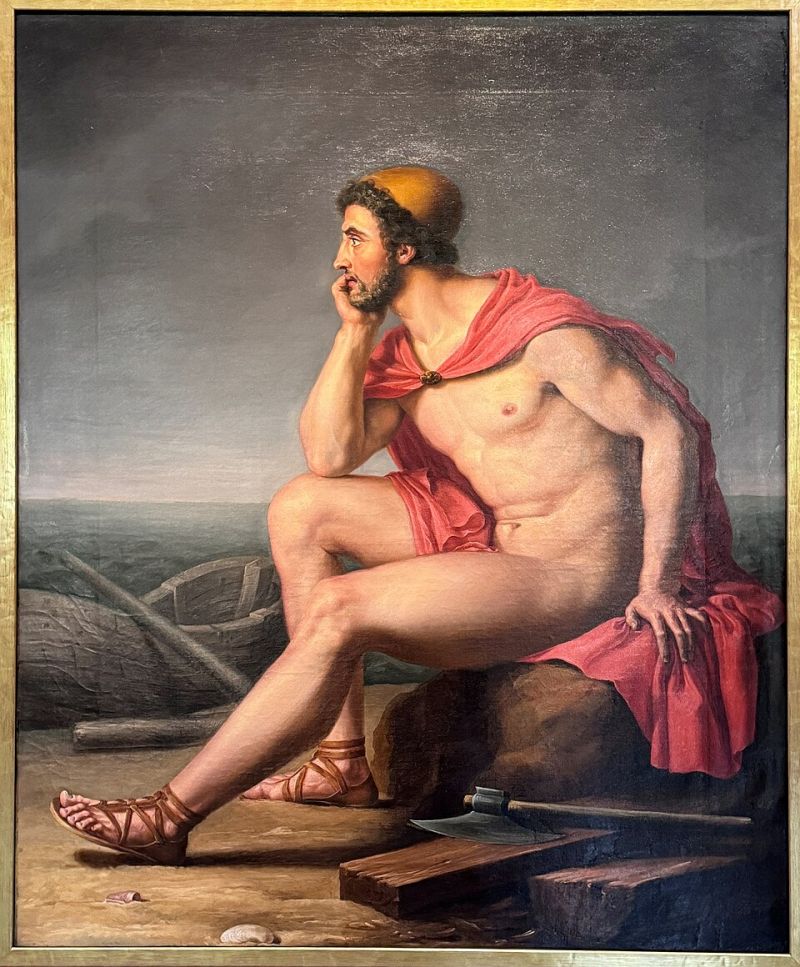 Одиссей на острове Калипсо художник Johann Heinrich Beck.jpg