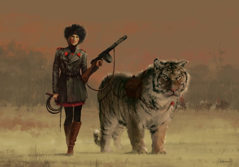 Ольга и Чанга художник Якуб Розальски.jpg