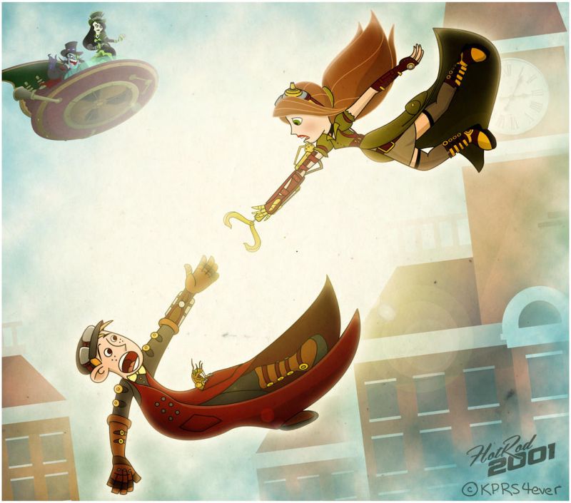 Стимпанк Ким Пять-с-плюсом художник hotrod2001.jpg