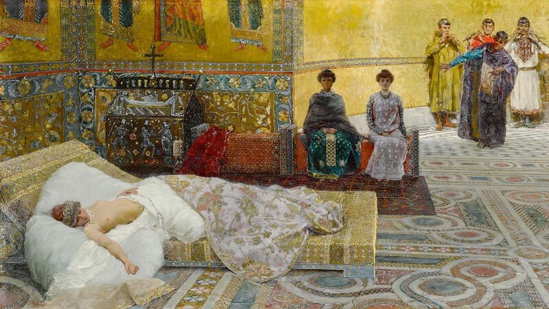Файл:Феодора художник Джузеппе де Санктис 1887 год.jpg