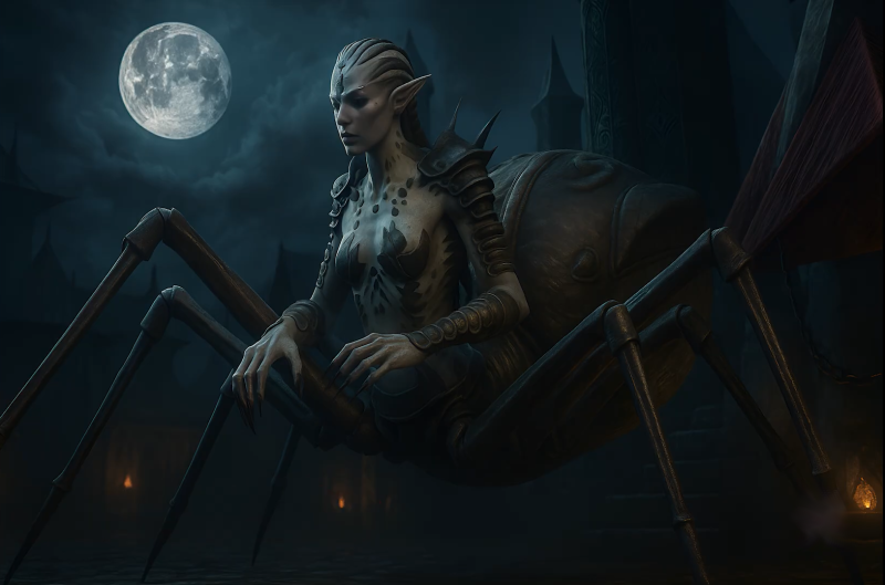 Spellforce нейросетевой титан тёмных эльфов.png